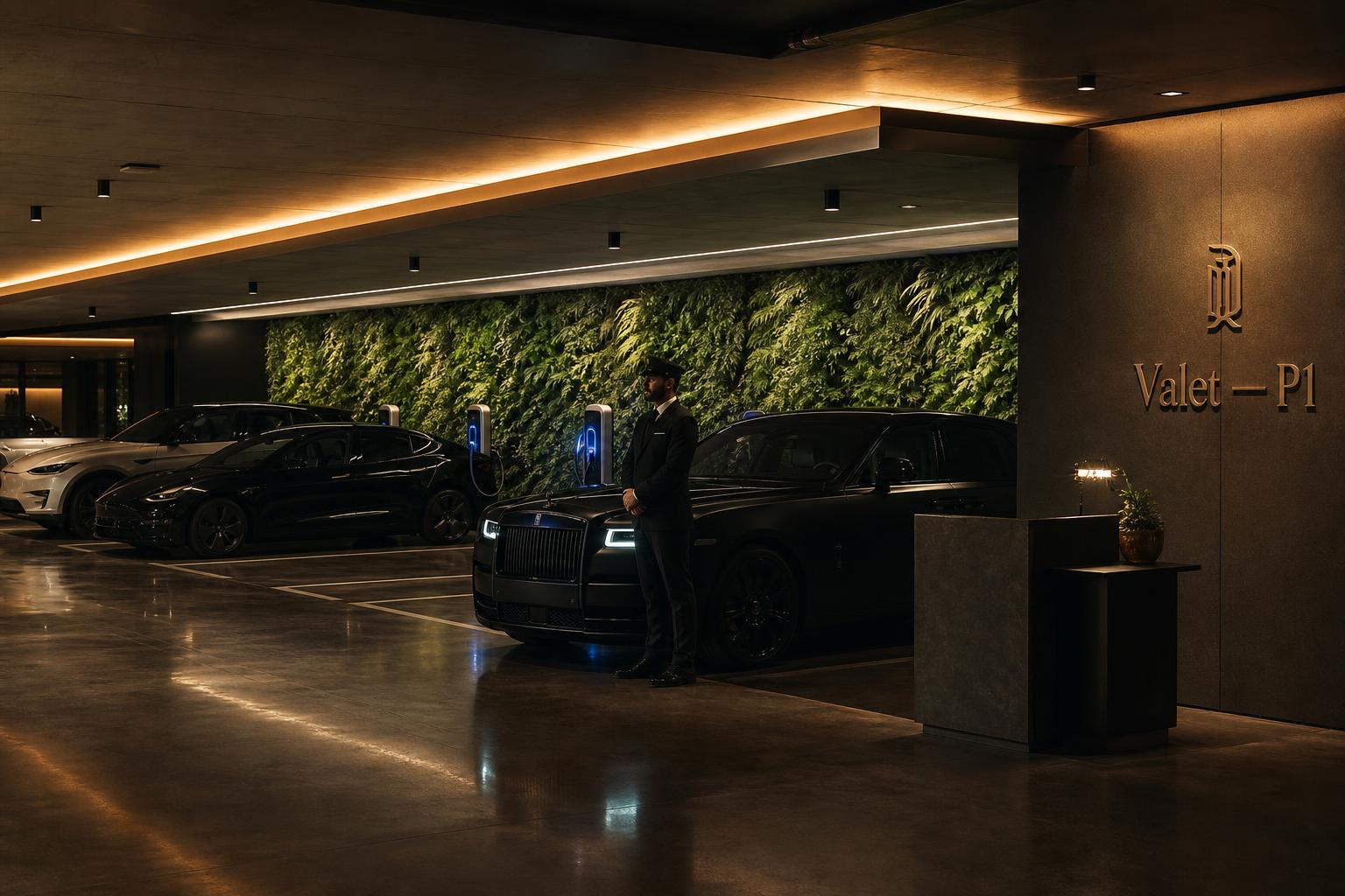 P1 · Valet & EV charging