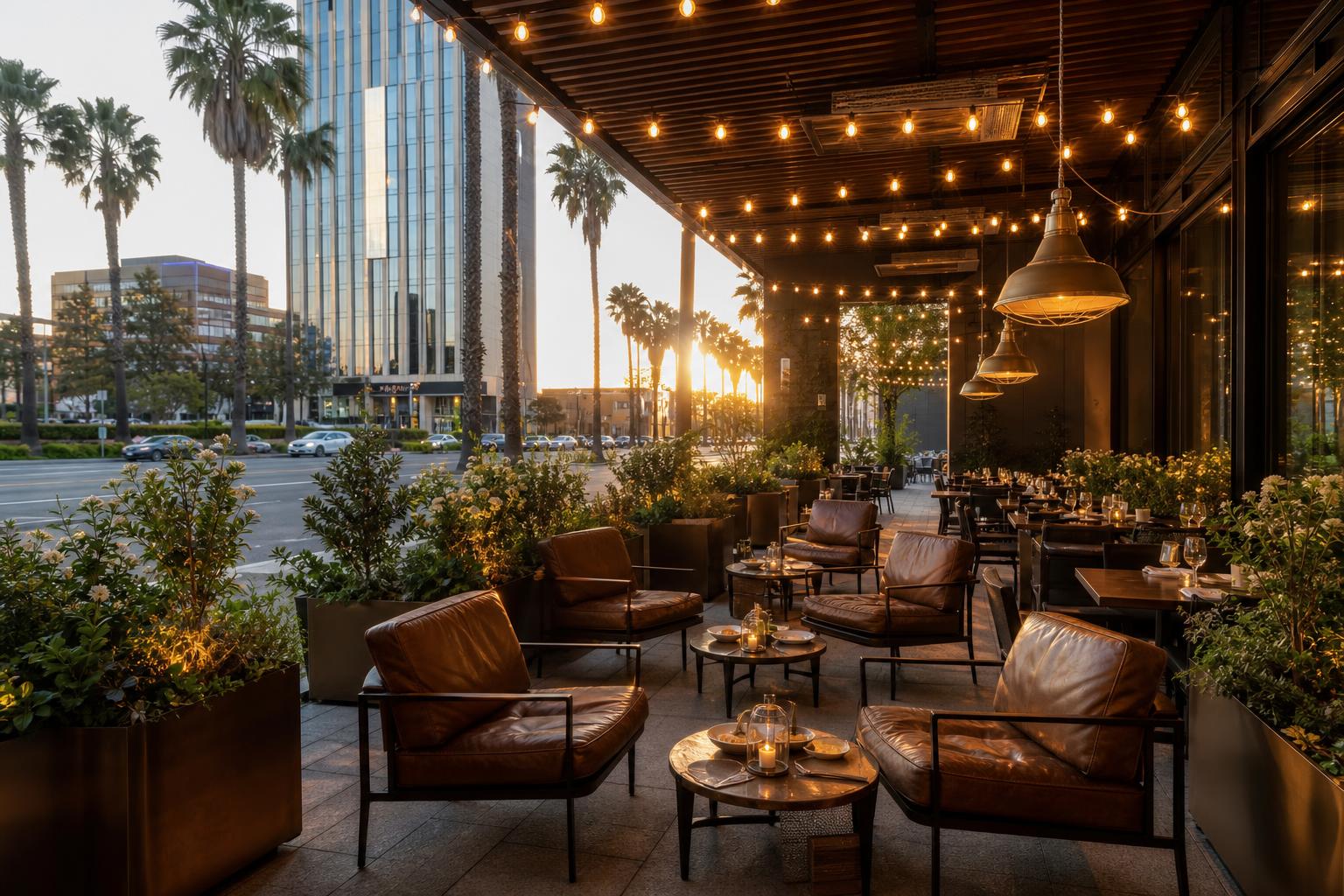 Street-facing terrace on Fairfax