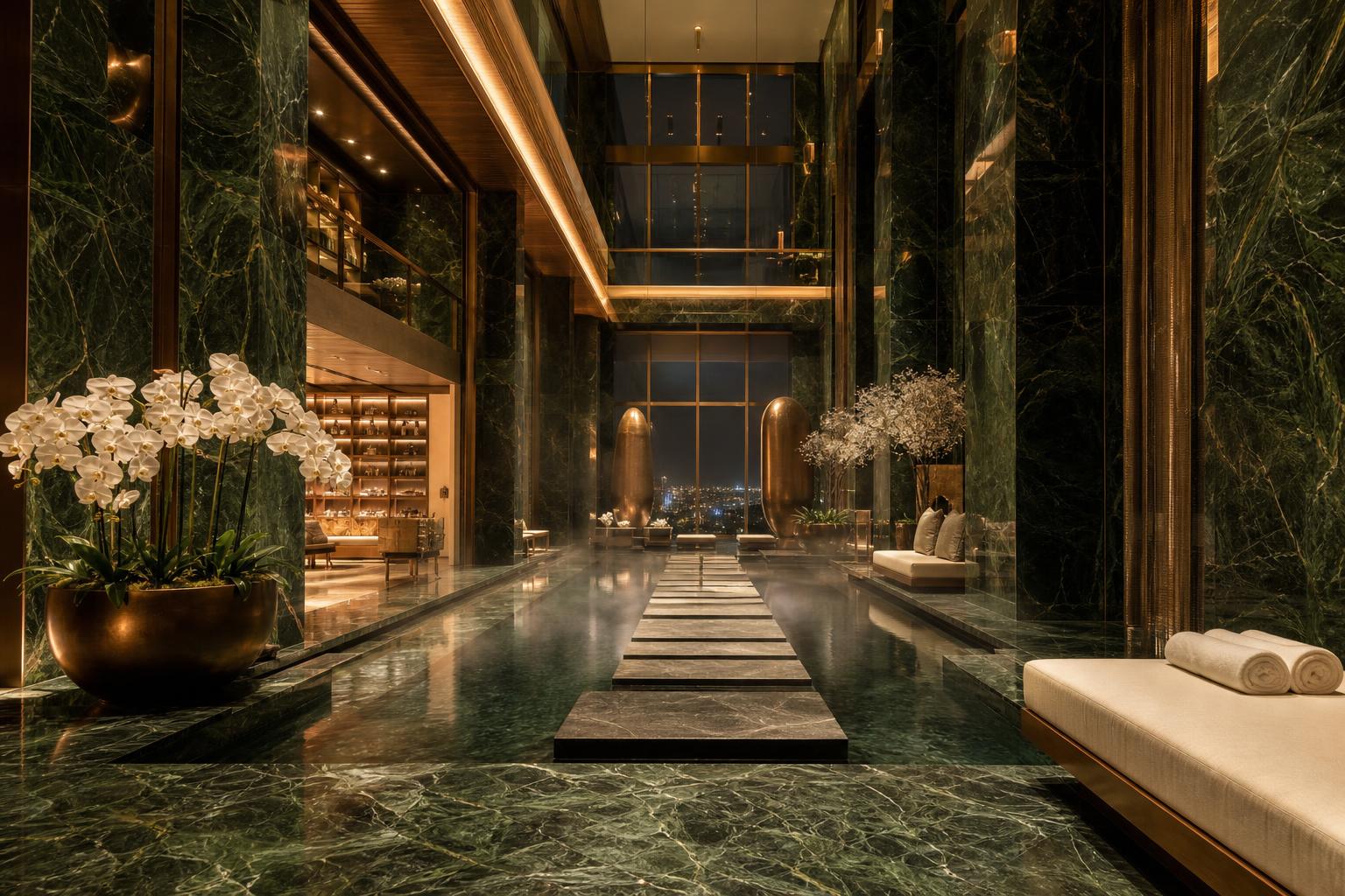 Spa atrium & treatment hall