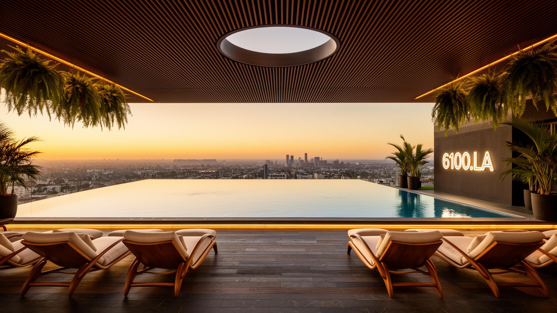 Outdoor pool & sun deck