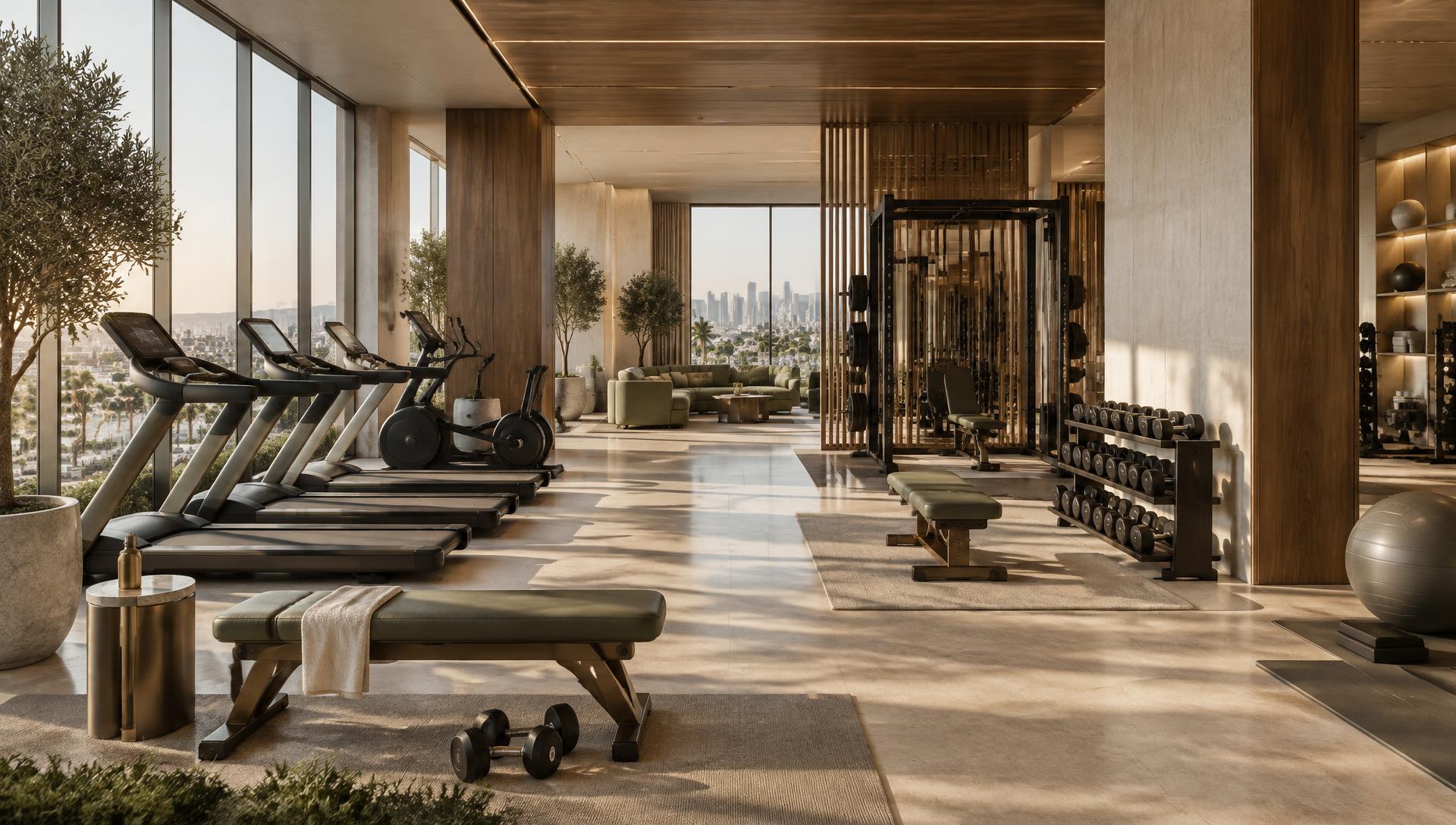 Indoor gym · strength & cardio